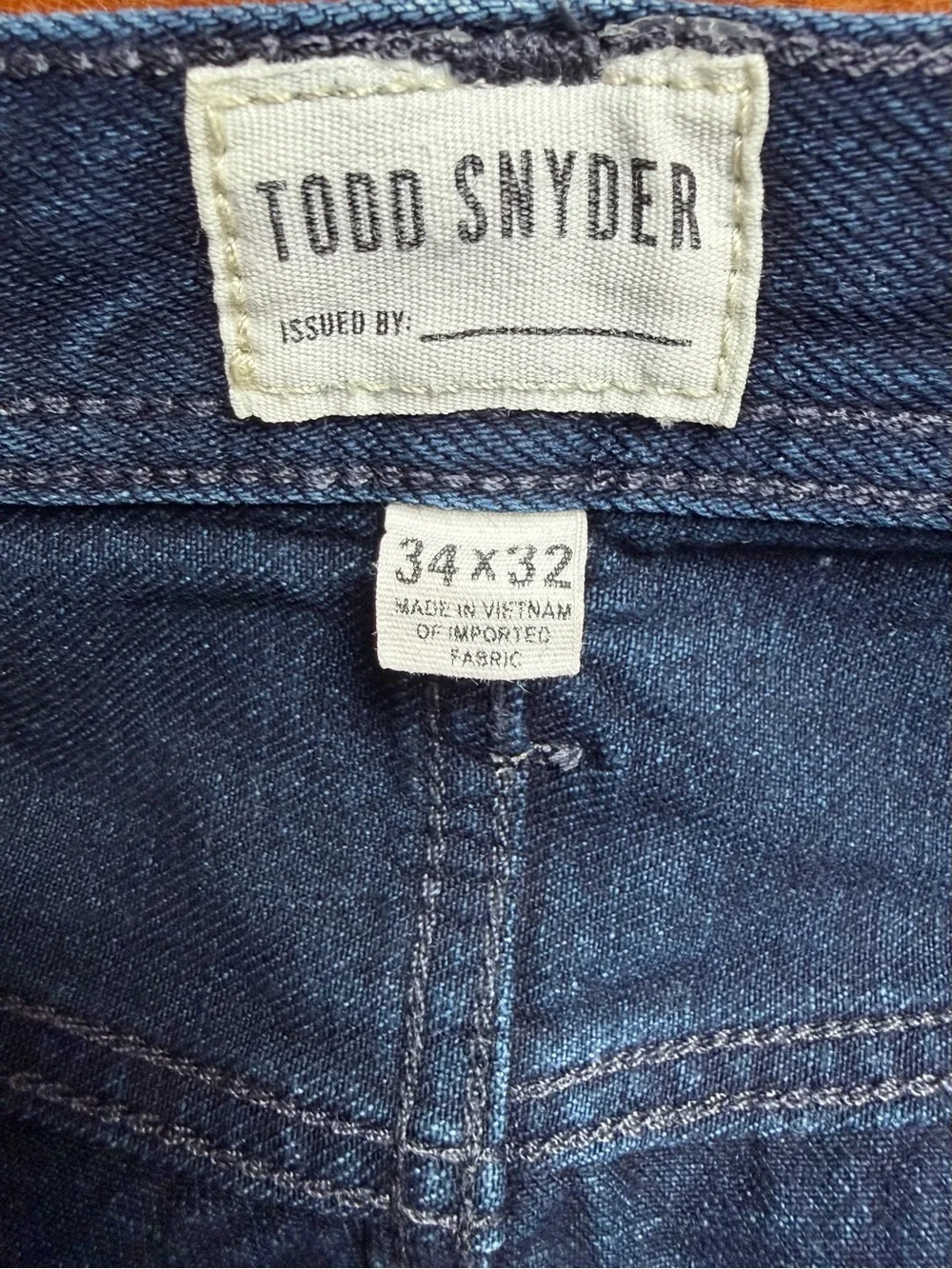 Todd Snyder Relaxed Fit Indigo Blue Jeans